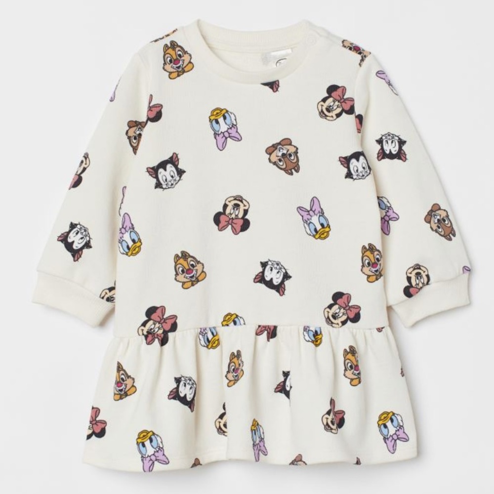 EUC H&M Disney Cotton Sweatshirt Dress, size 18-24mo